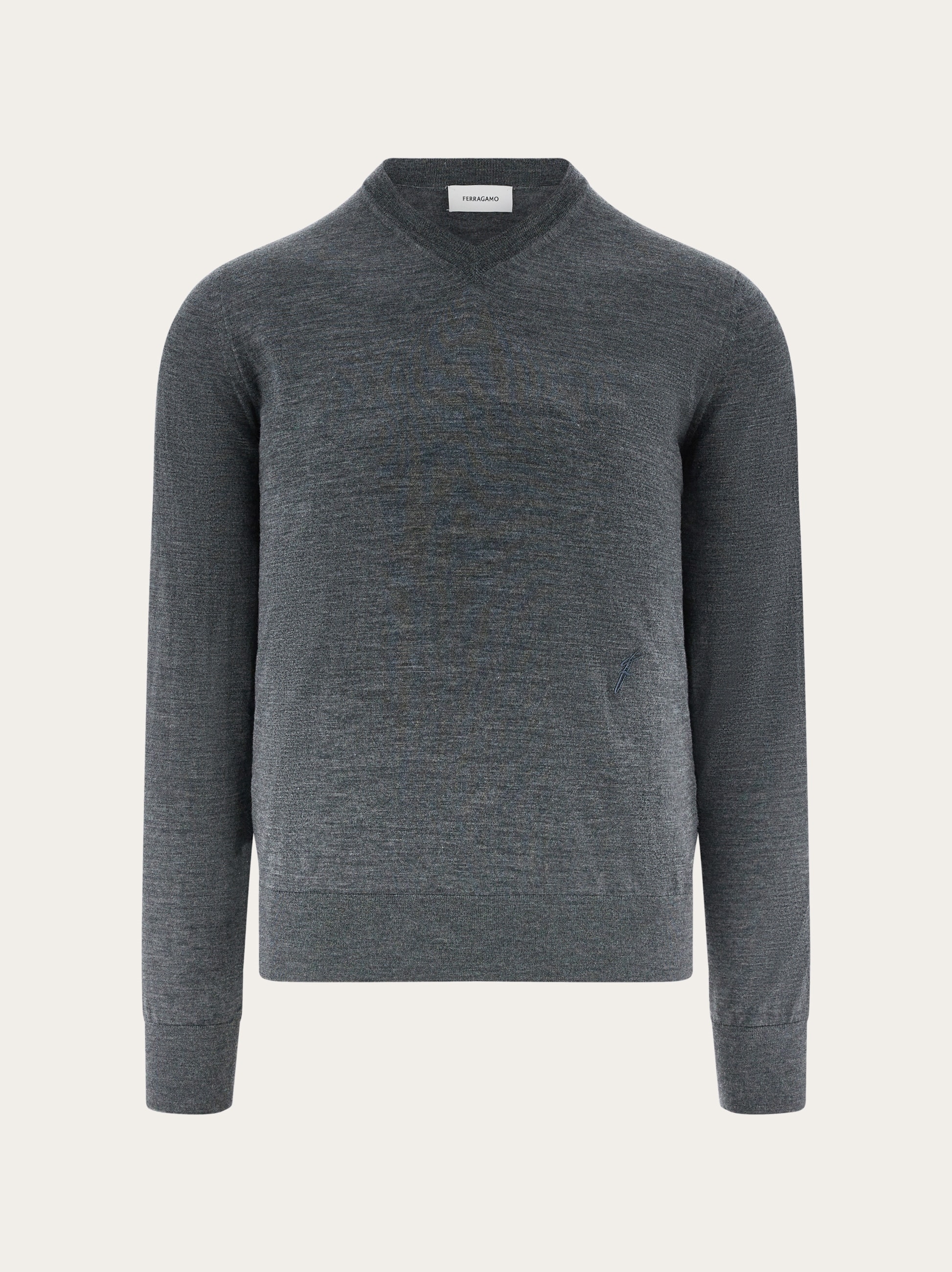 【送料&関税込】Ferragamo V-neck Sweater High neck cashmere pullover - Men | Ferragamo