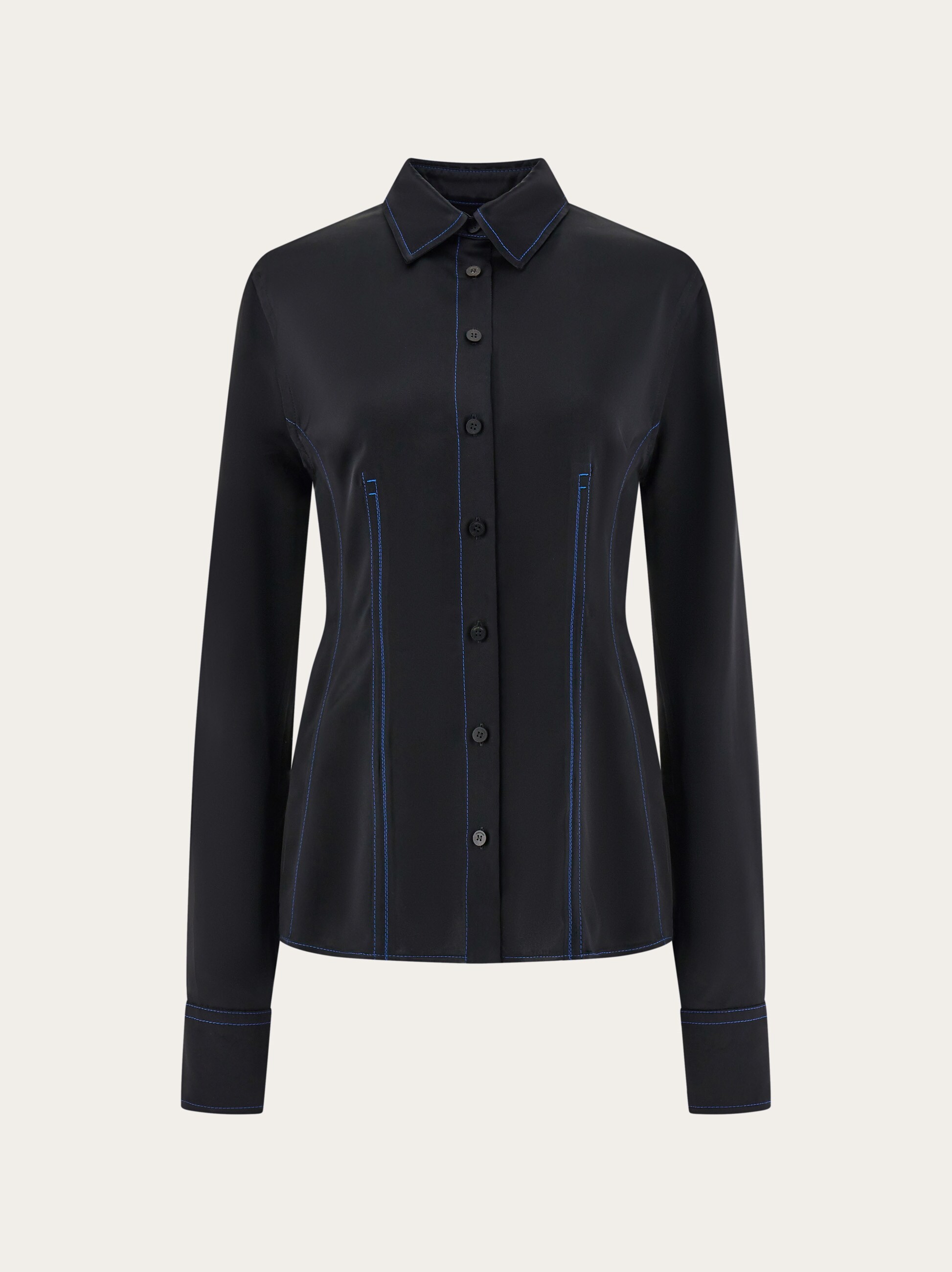 Viscose shirt with tonal darts - Ready to Wear - Women - Salvatore 