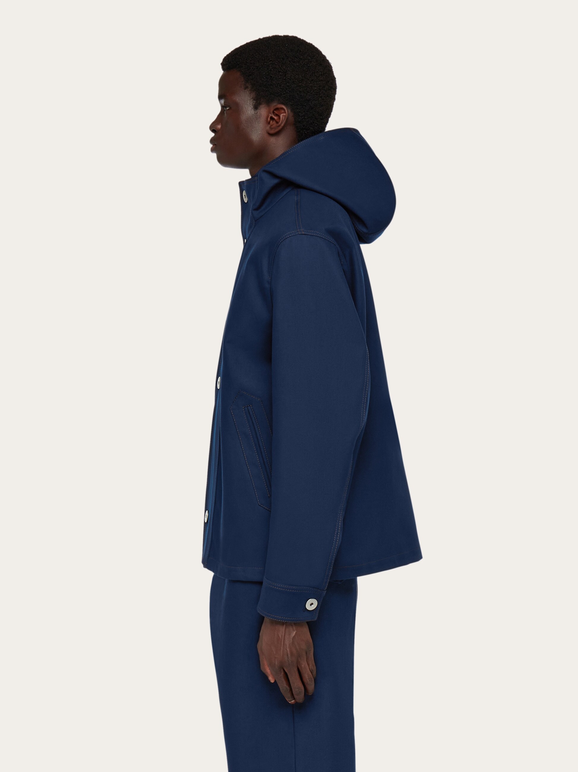 Denim hooded blouson - Ready to Wear - Men - Salvatore Ferragamo US