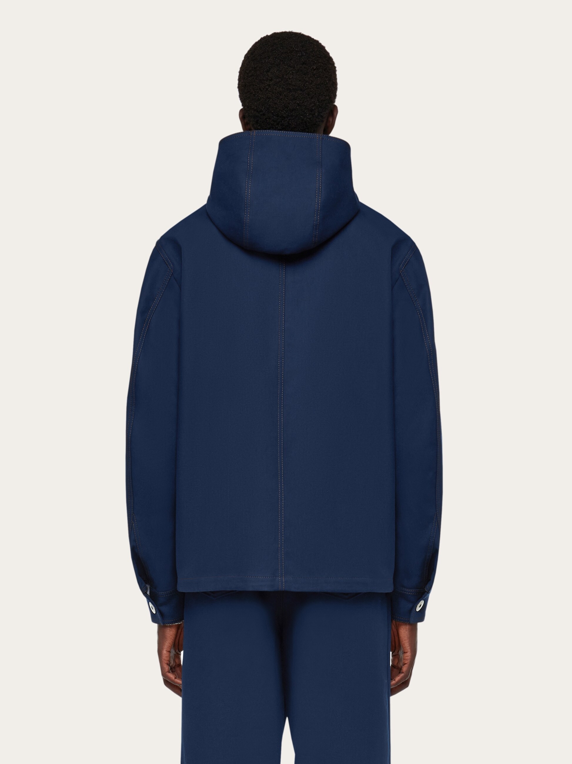 Denim hooded blouson - Ready to Wear - Men - Salvatore Ferragamo UK 