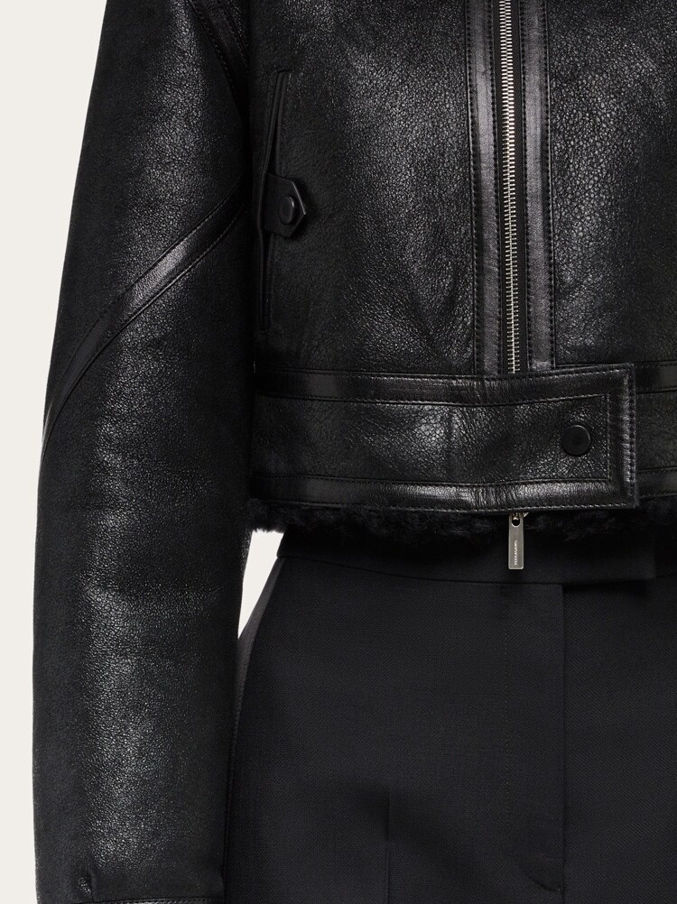 Cropped shearling bomber - Ready to Wear - Women - Salvatore 