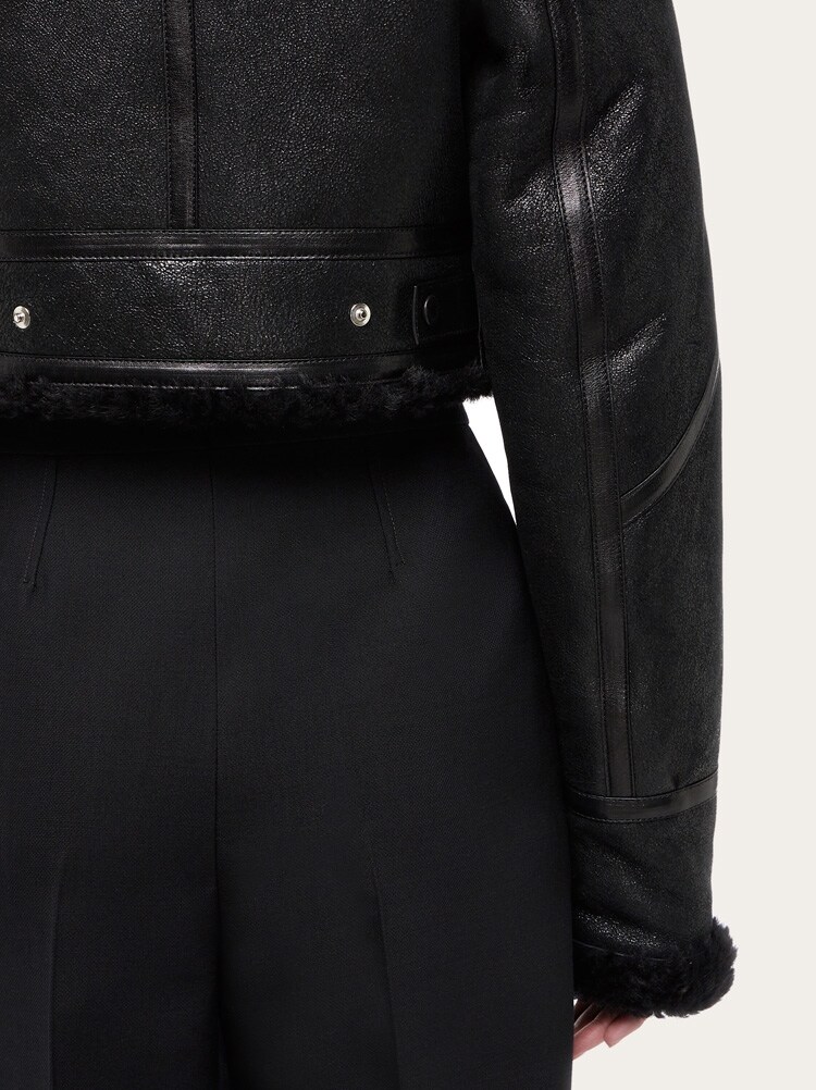 Cropped shearling bomber - Ready to Wear - Women - Salvatore 