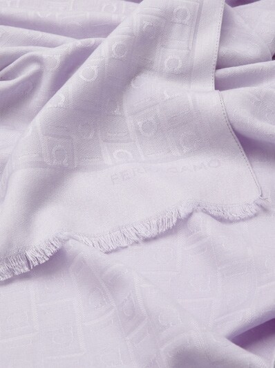 Ferragamo Monogram jacquard stole - Soft Accessories - Women 
