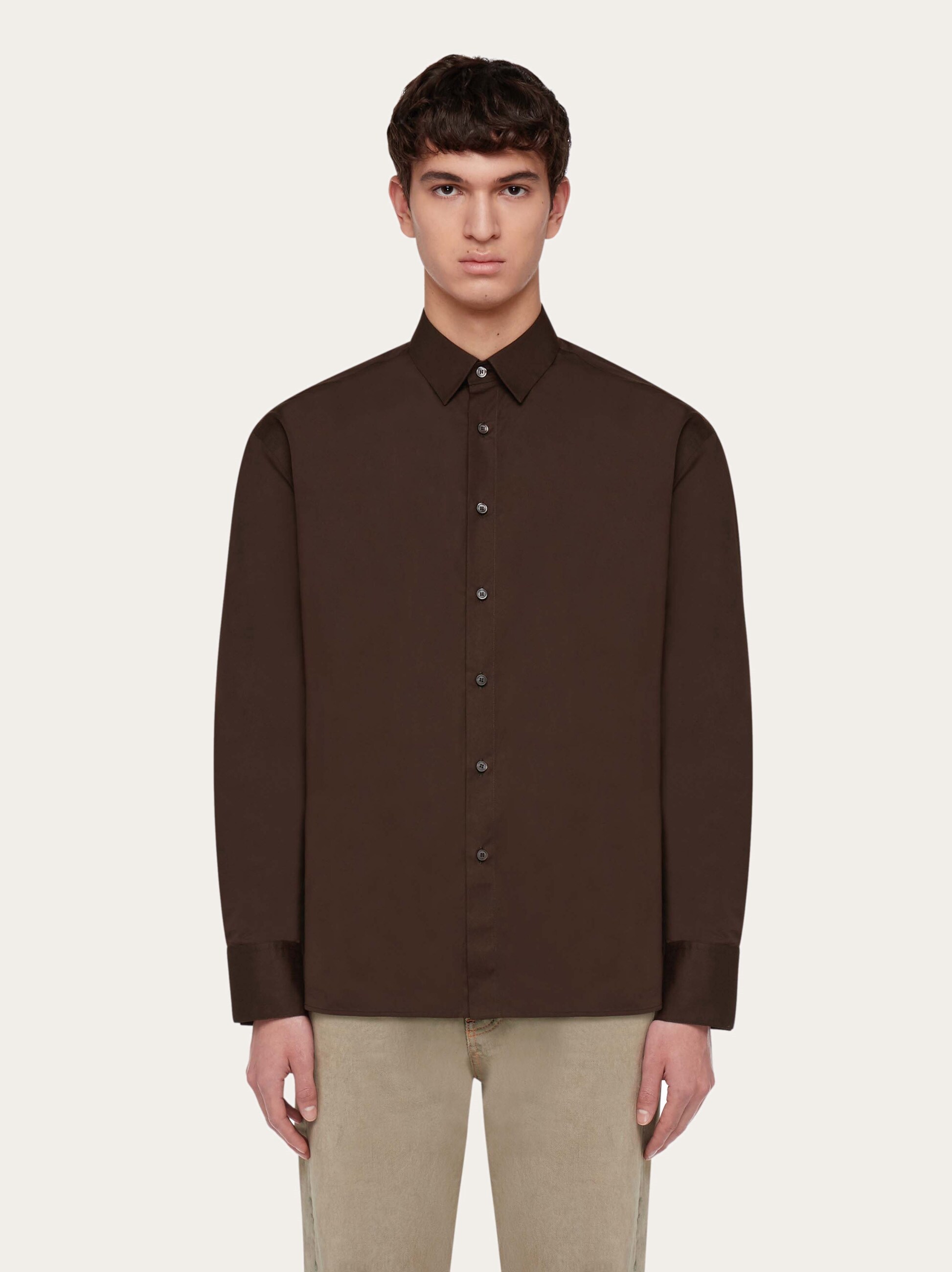 Long sleeved shirt - Ready to Wear - Men - Salvatore Ferragamo EU