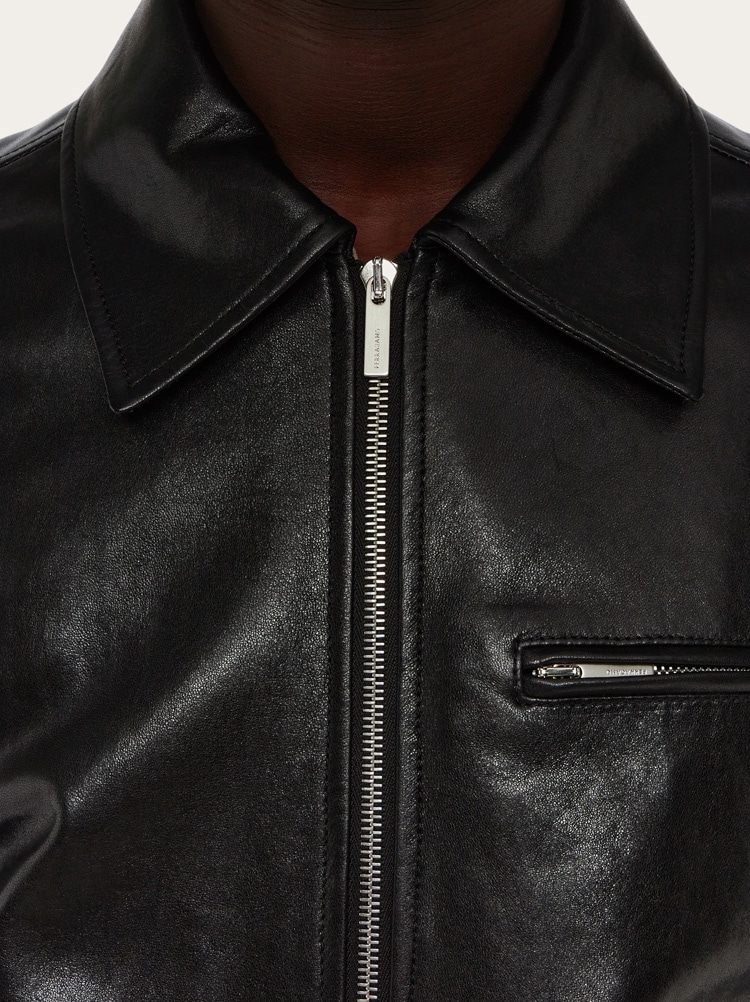 Leather blouson - Men | Ferragamo