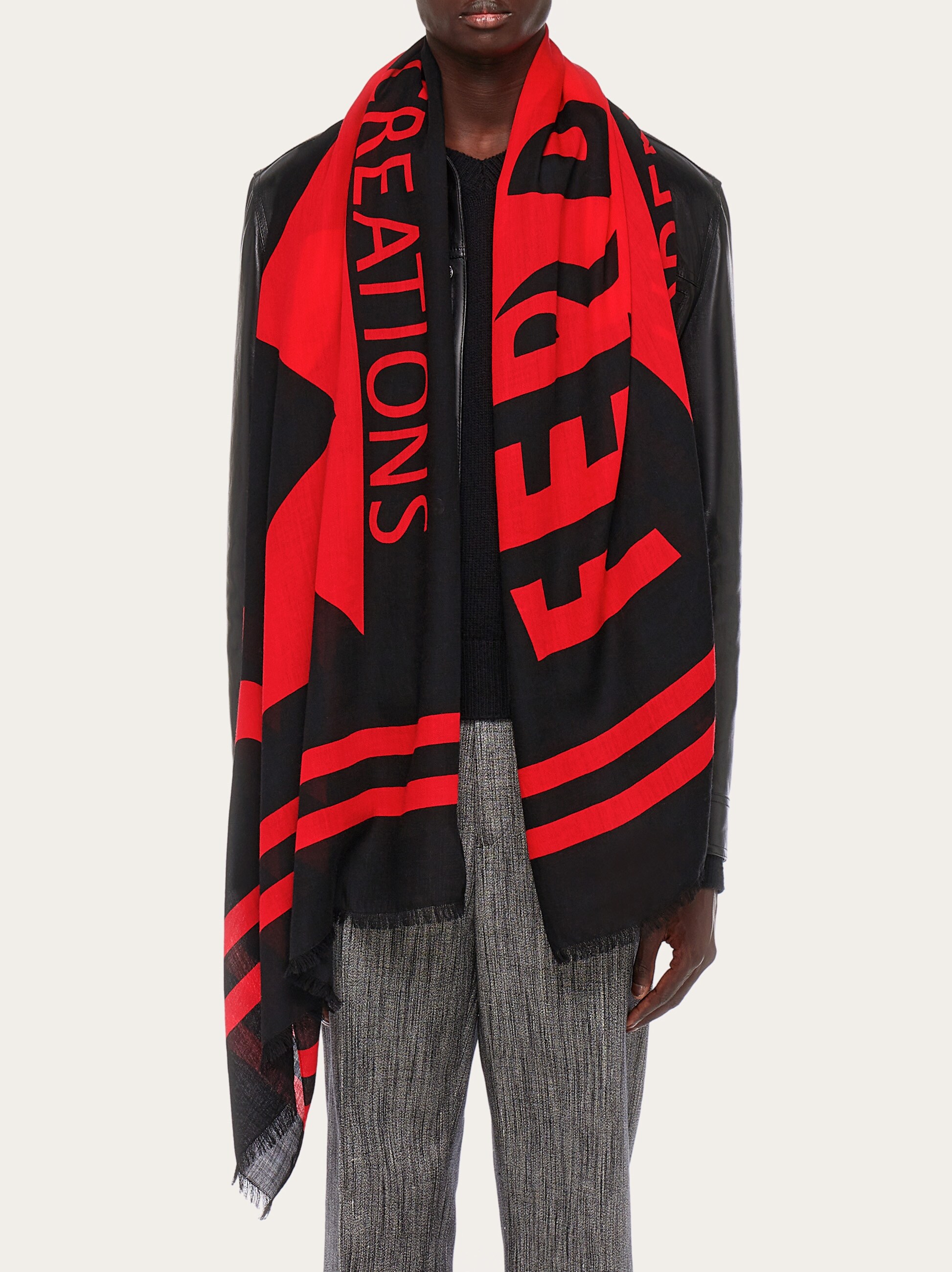 Maxi-logo stole - Soft Accessories - Men - Salvatore Ferragamo US 