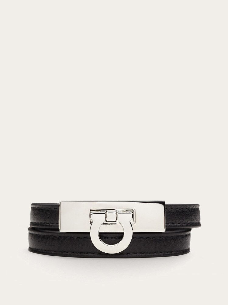 Double-loop Gancini bracelet - Size 19 Gallery image 1