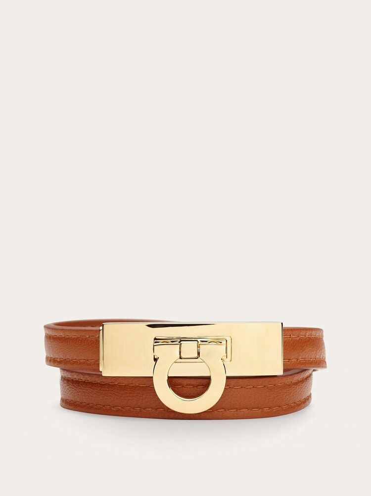 Double-loop Gancini bracelet - Size 19 Gallery image 1