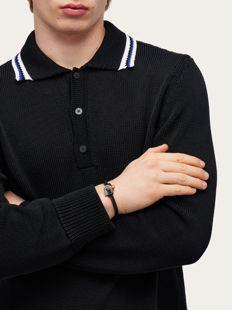 Armband mit ineinander gehakten Gancini-Elementen – Größe 17 Gallery image 4