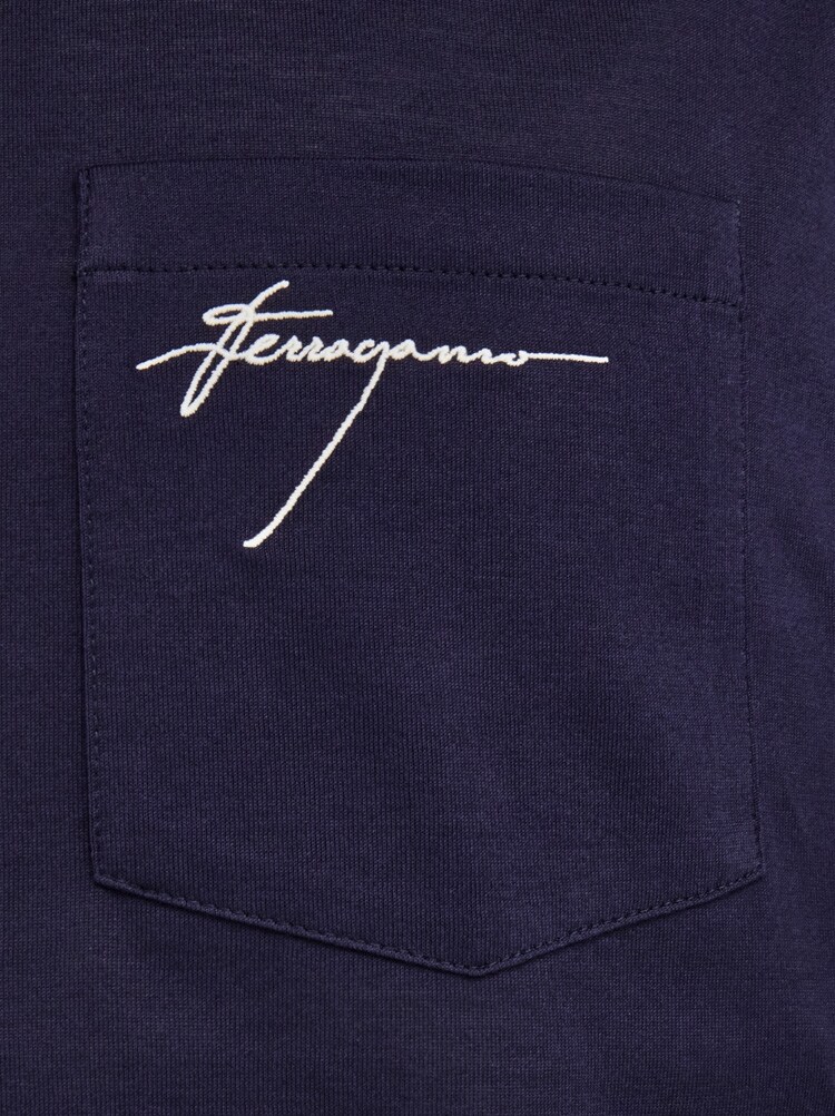 Organic cotton t-shirt - Ready to Wear - Men - Salvatore Ferragamo UK 