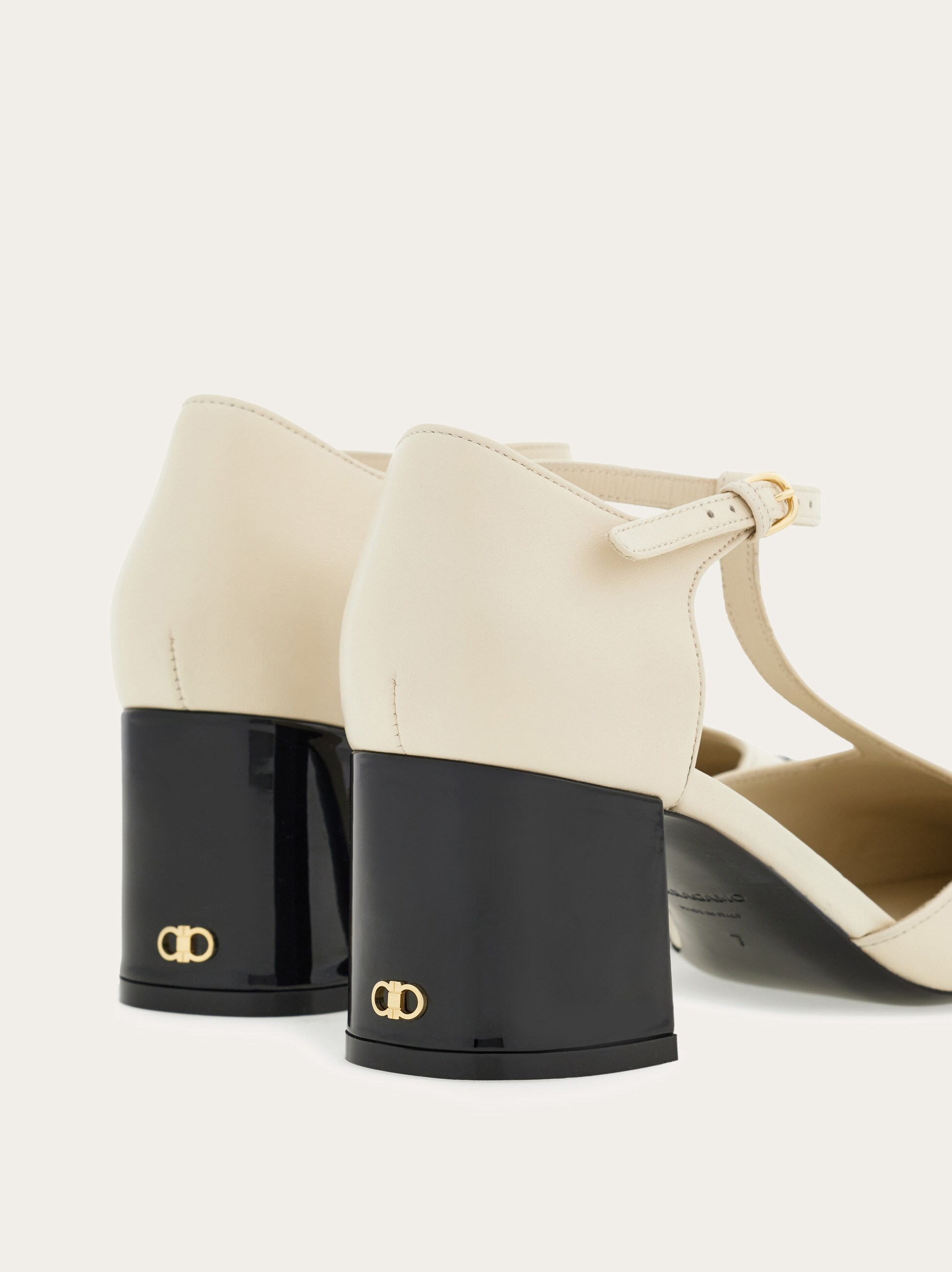 Chunky heel T-strap pump - Shoes - Women - Salvatore Ferragamo CA