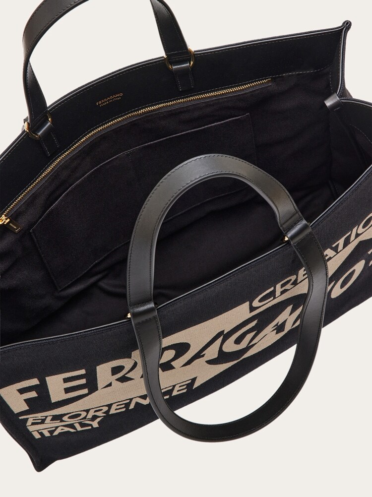 Tote bag with logo (L) - Handbags - Women - Salvatore Ferragamo US 