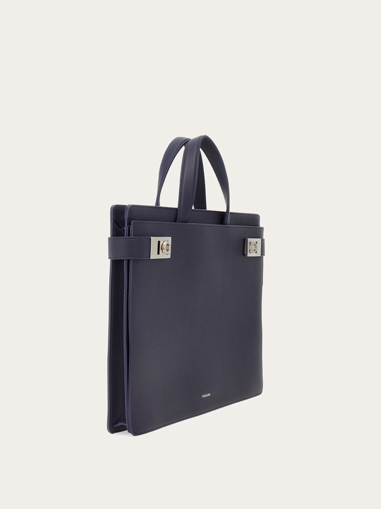 Briefcase with Gancini buckles (S) Gallery image 3