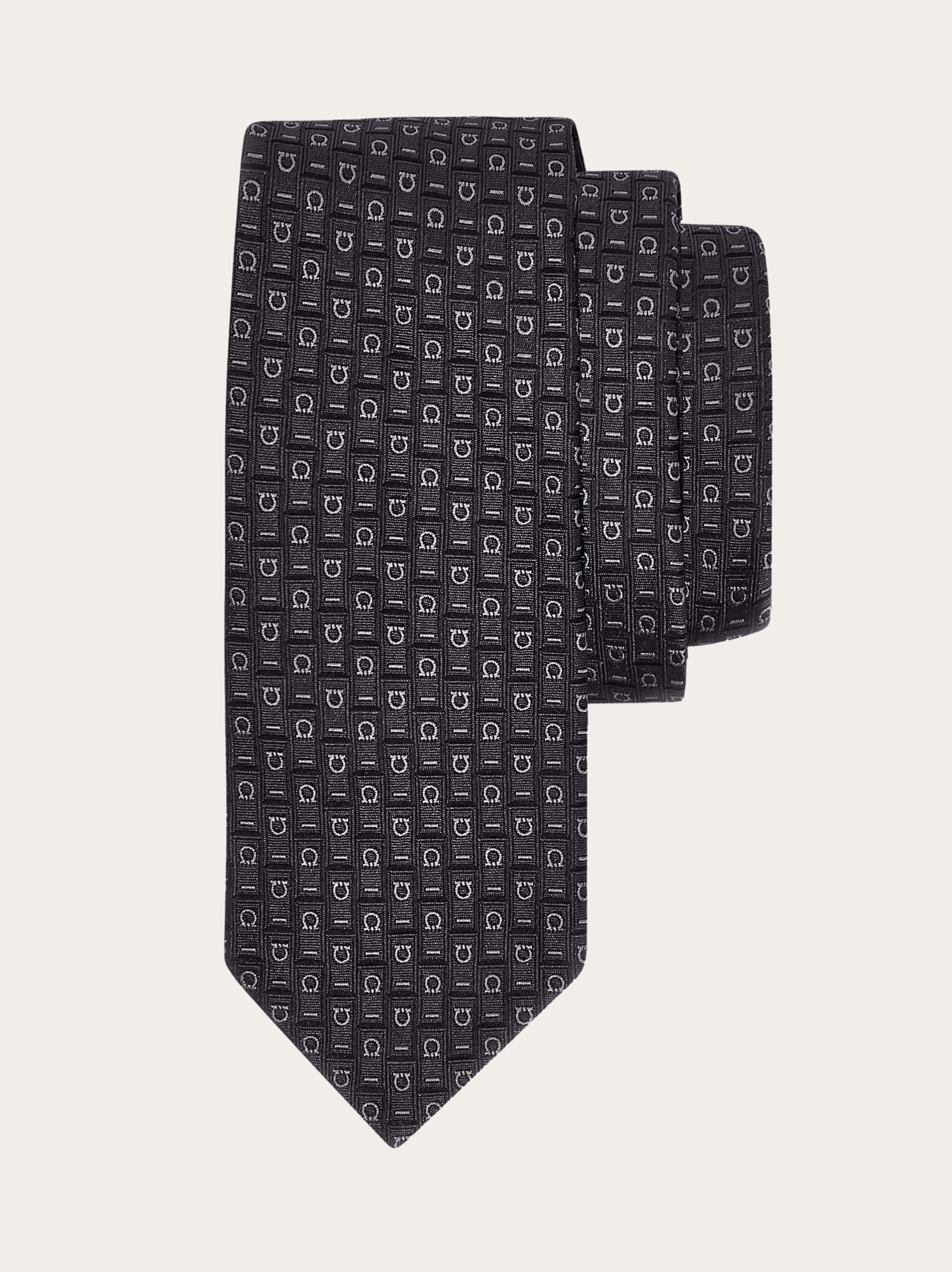 Ferragamo Monogram jacquard tie - Men | Ferragamo