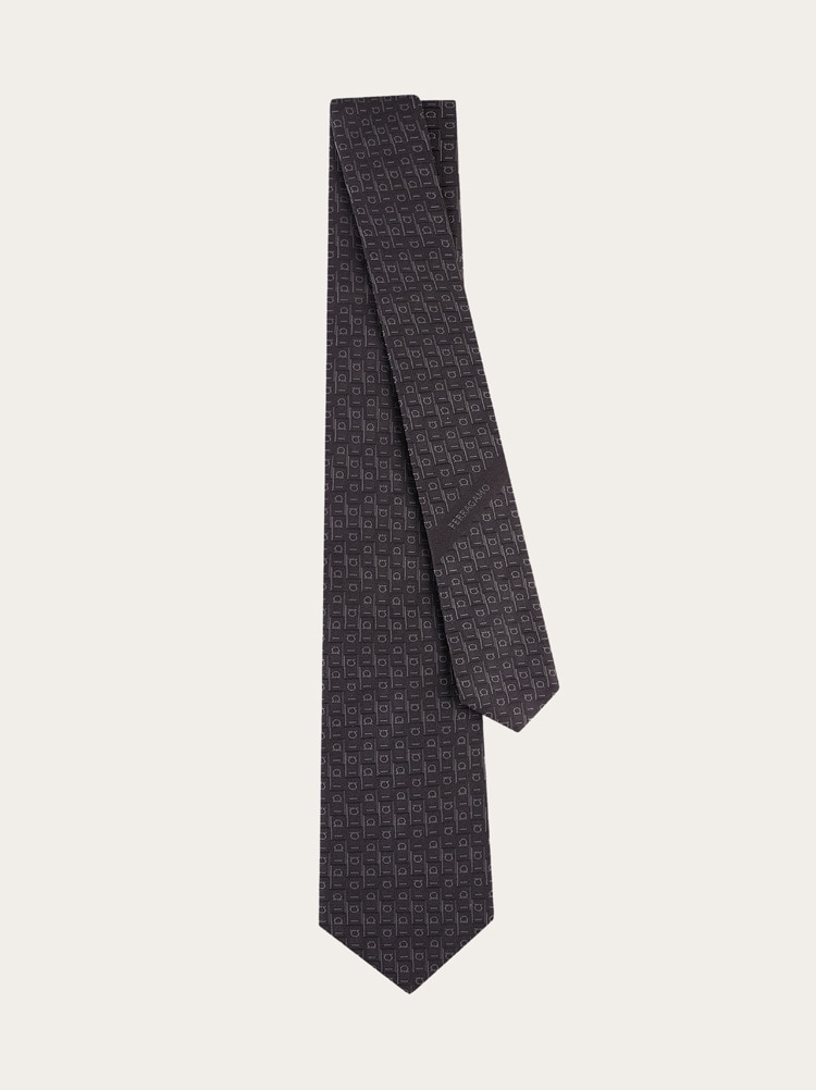 Ferragamo Monogram jacquard tie Gallery image 3