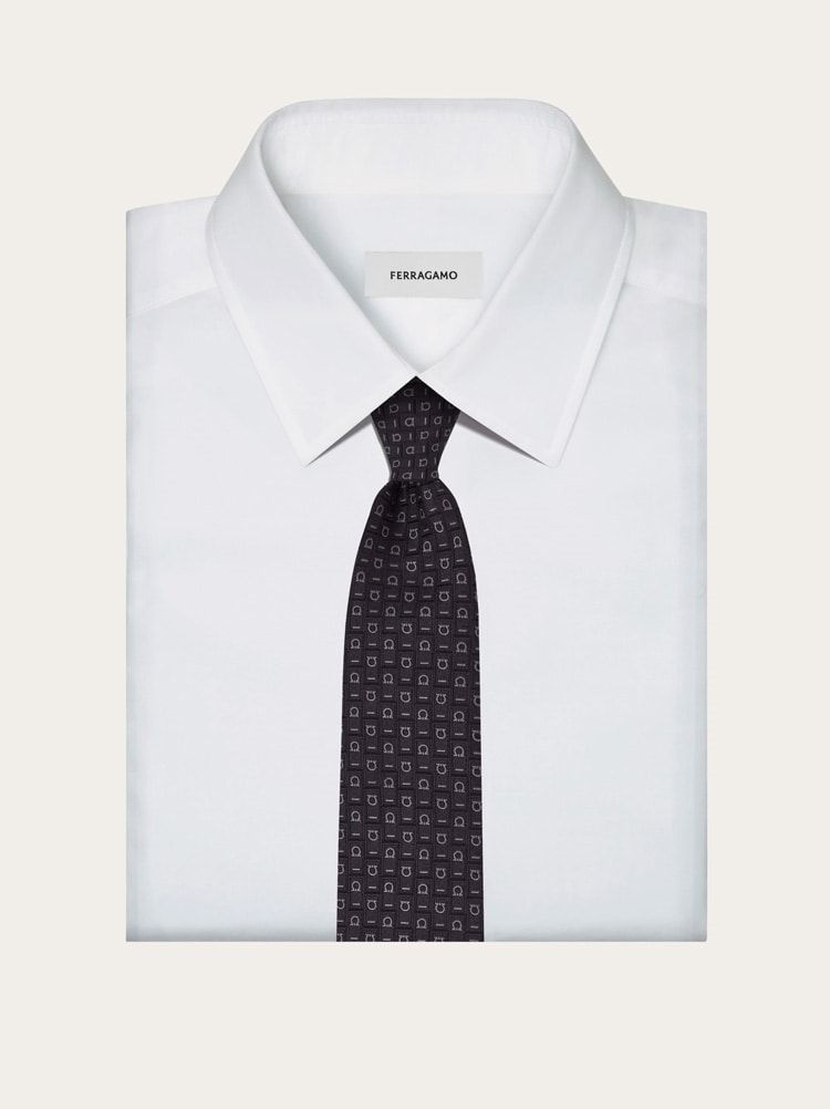 Ferragamo Monogram jacquard tie Gallery image 4