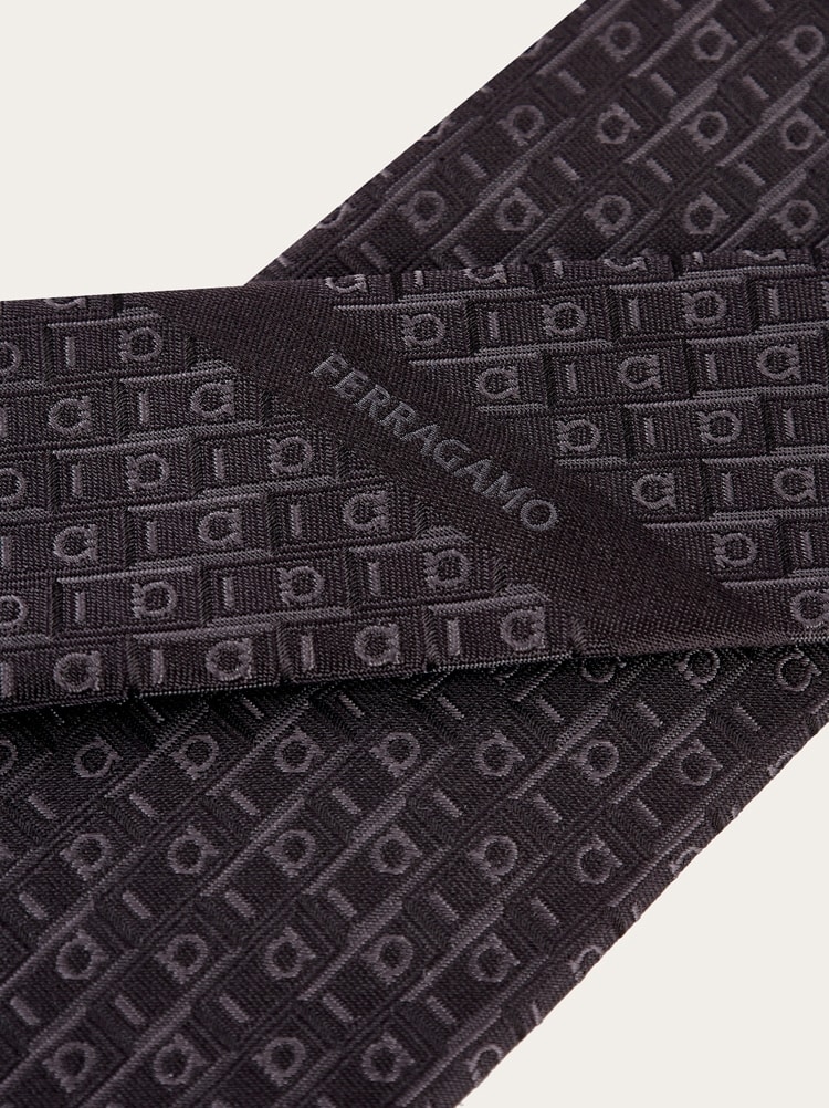 Ferragamo Monogram jacquard tie Gallery image 5