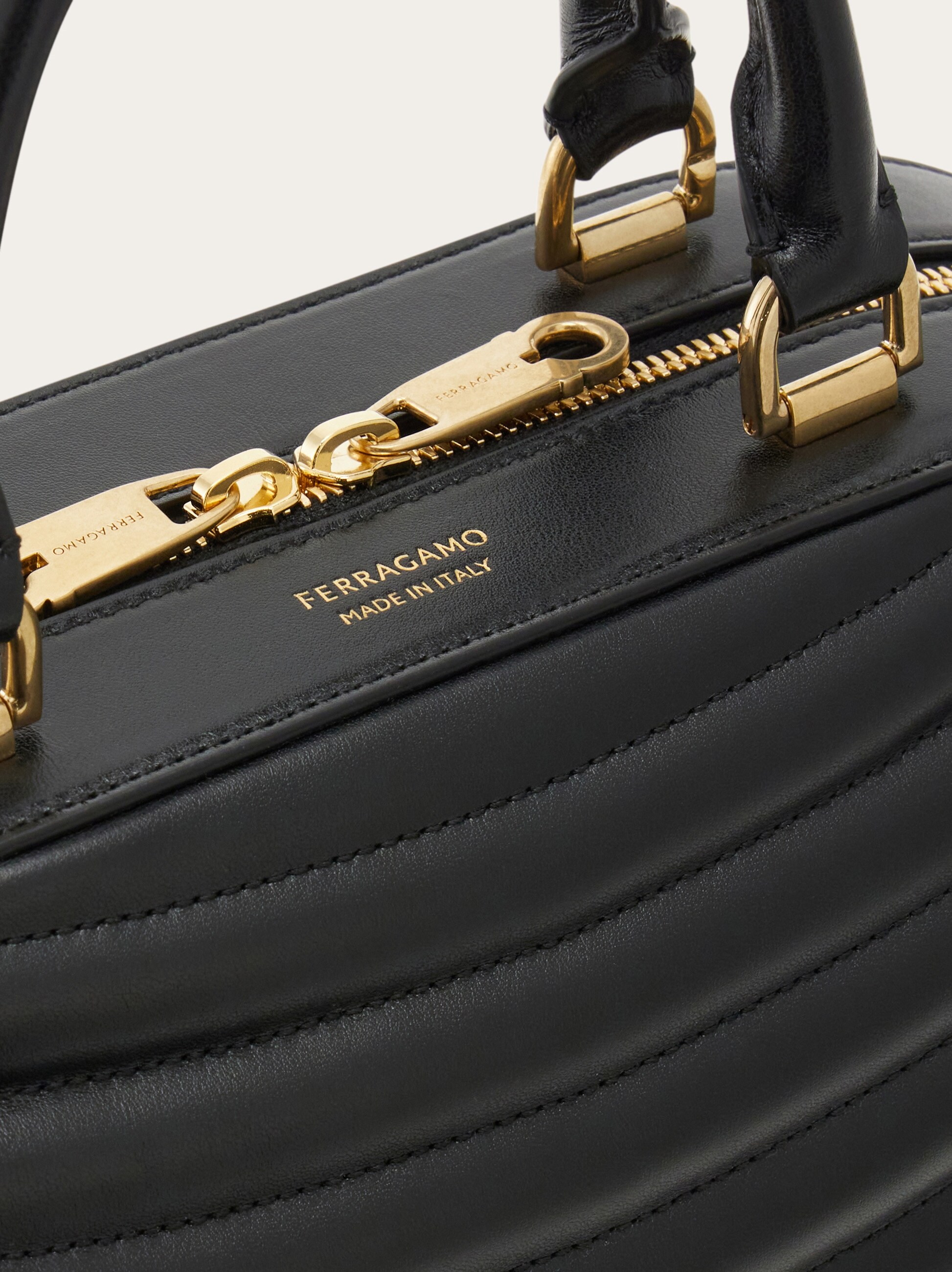 Quilted bowling bag (S) - Handbags - Women - Salvatore Ferragamo US