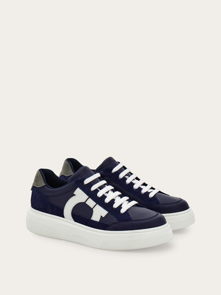 Low-top sneaker with Gancini detail Gallery image 2