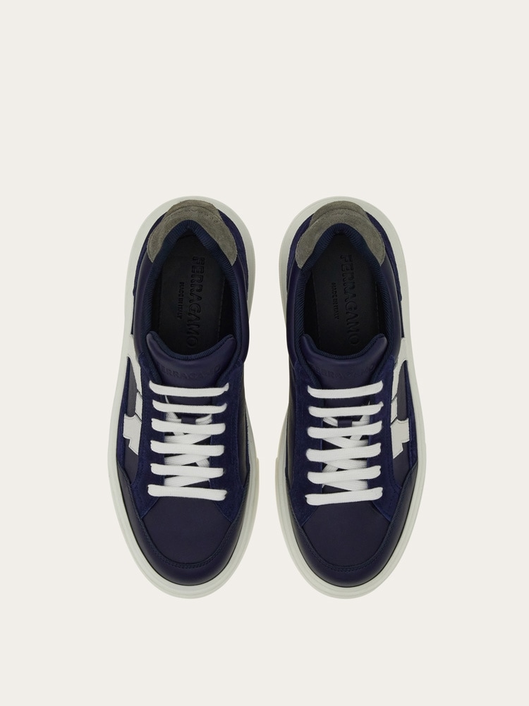 Low-top sneaker with Gancini detail Gallery image 3