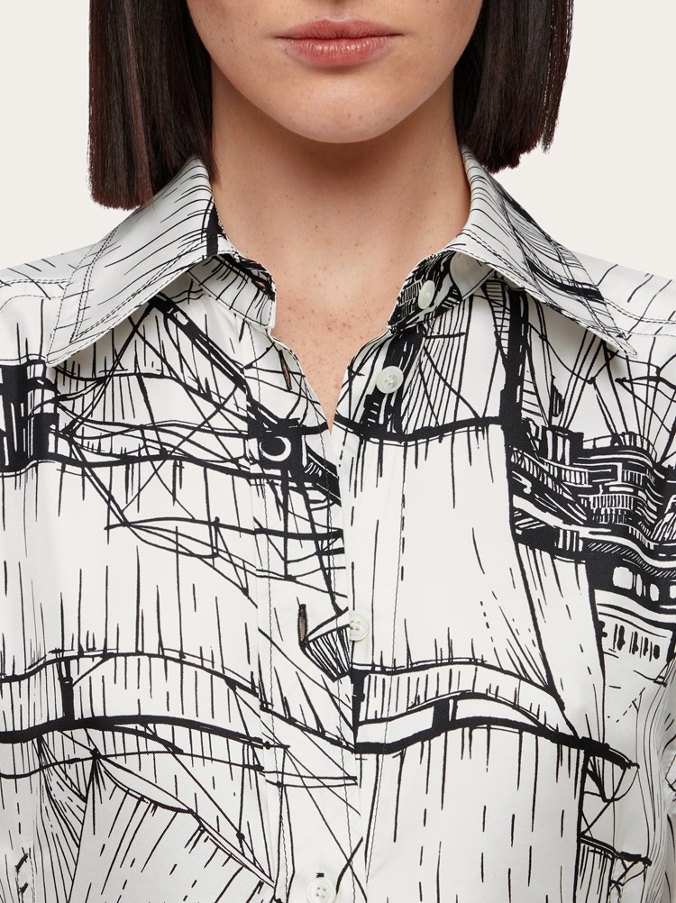 Veliero print shirt dress - Ready to Wear - Women - Salvatore 