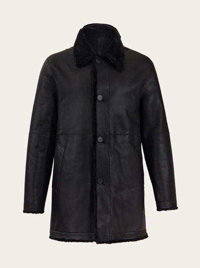 コート FERRAGAMO COAT (13C866770642 NERO) 数量限定・在庫限り・早い者勝ち！】 フェラガモ / Salvatore