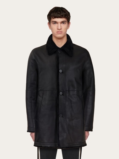 Shearling merino coat - Men | Ferragamo