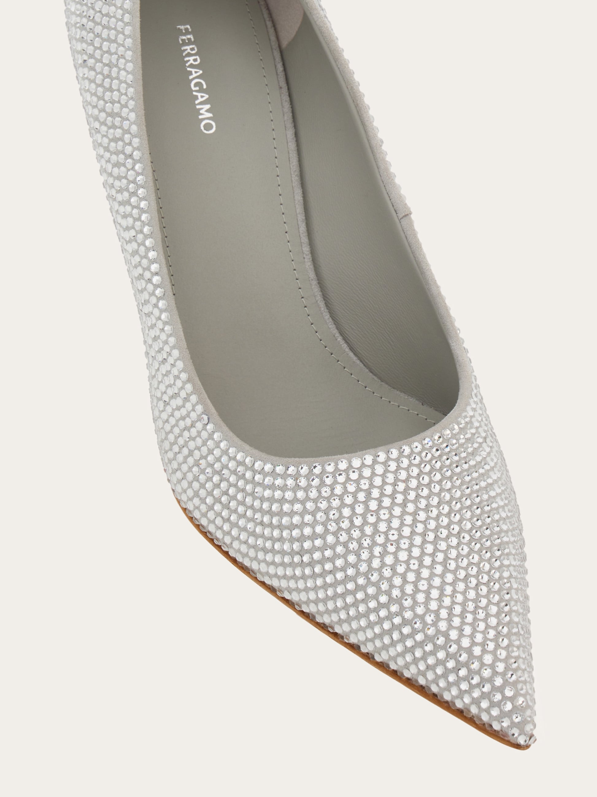 【送料&関税込】Ferragamo Strappy Pumps Ferragamo Strappy Pumps in Gray, Size 6C [VG Condition