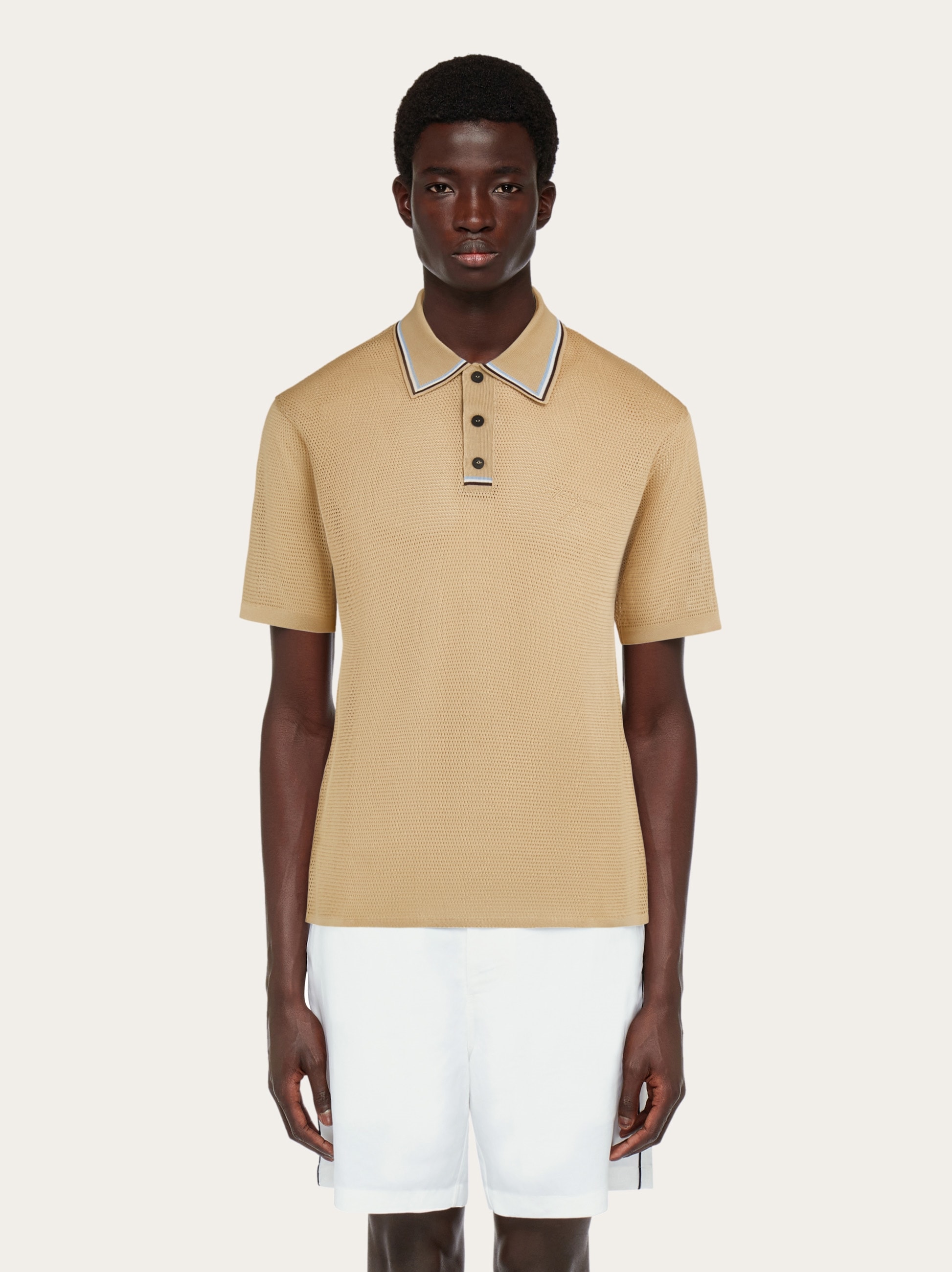 Short sleeved polo shirt - Men | Ferragamo