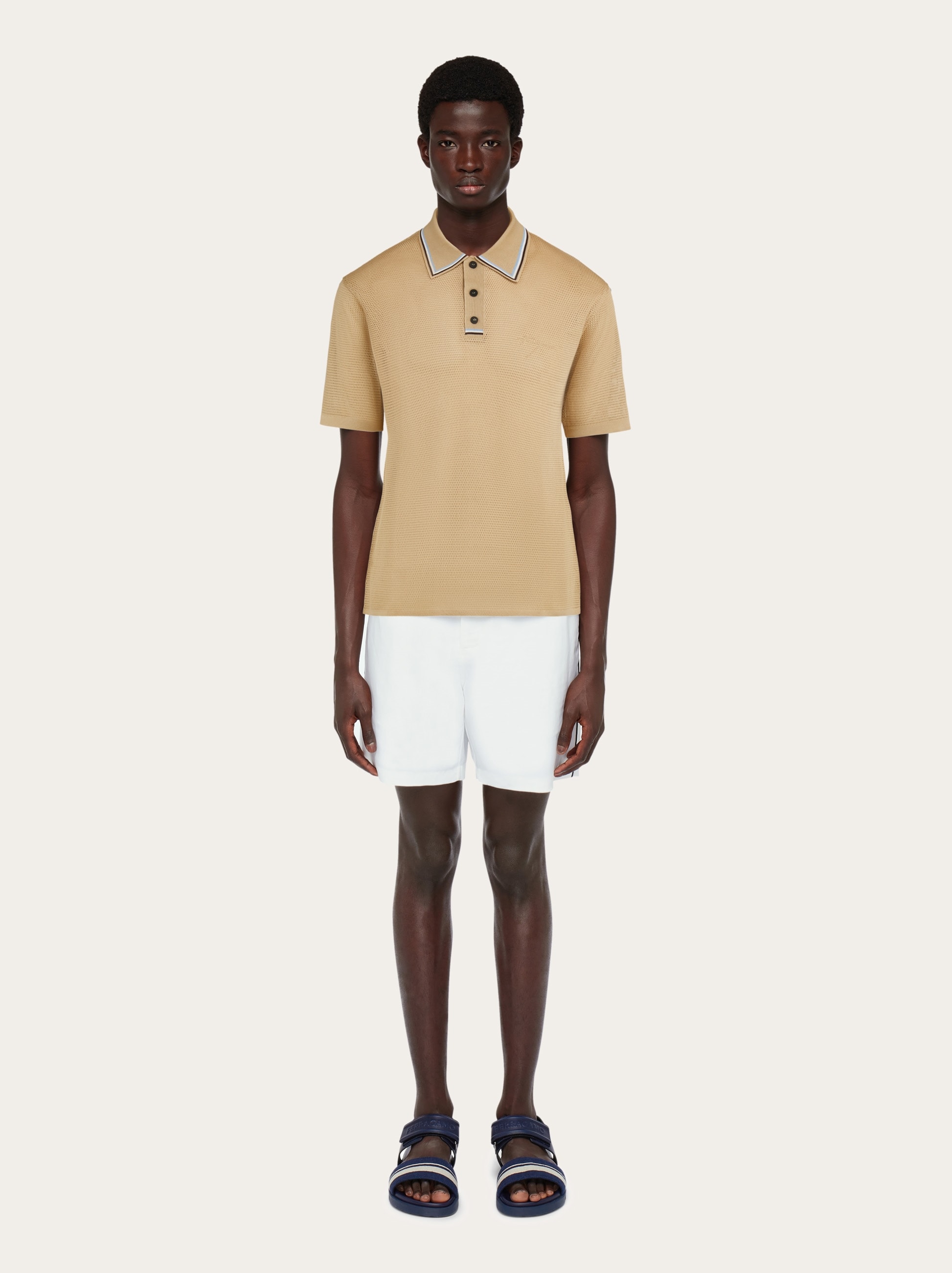 Short sleeved polo shirt - Men | Ferragamo