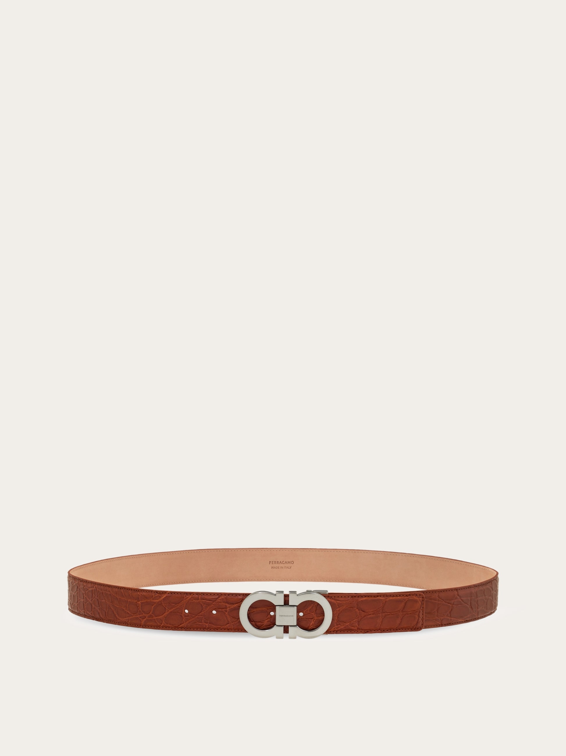 Adjustable Gancini belt - Men | Ferragamo Adjustable Gancini belt - Men | Ferragamo