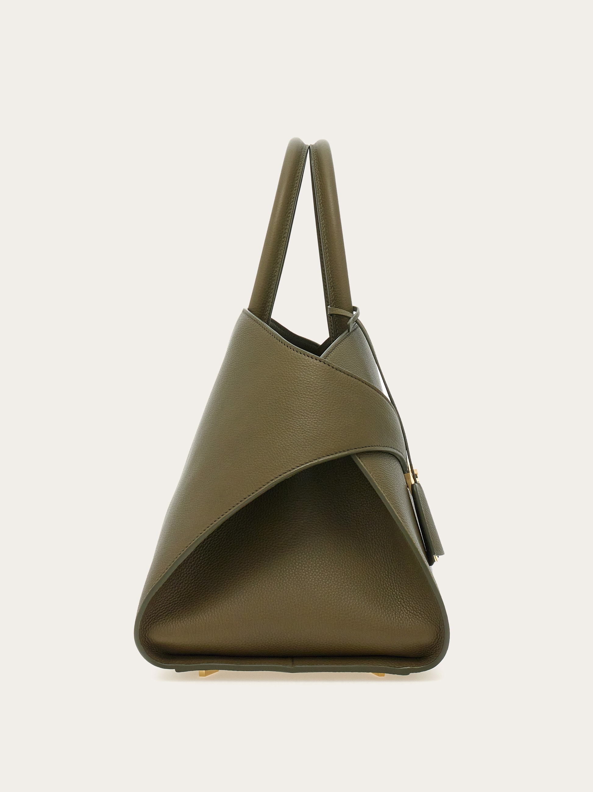 FERRAGAMO フェラガモ Hug カーフレザー ハンドバッグ (L) Hug handbag (L) - Women | Ferragamo