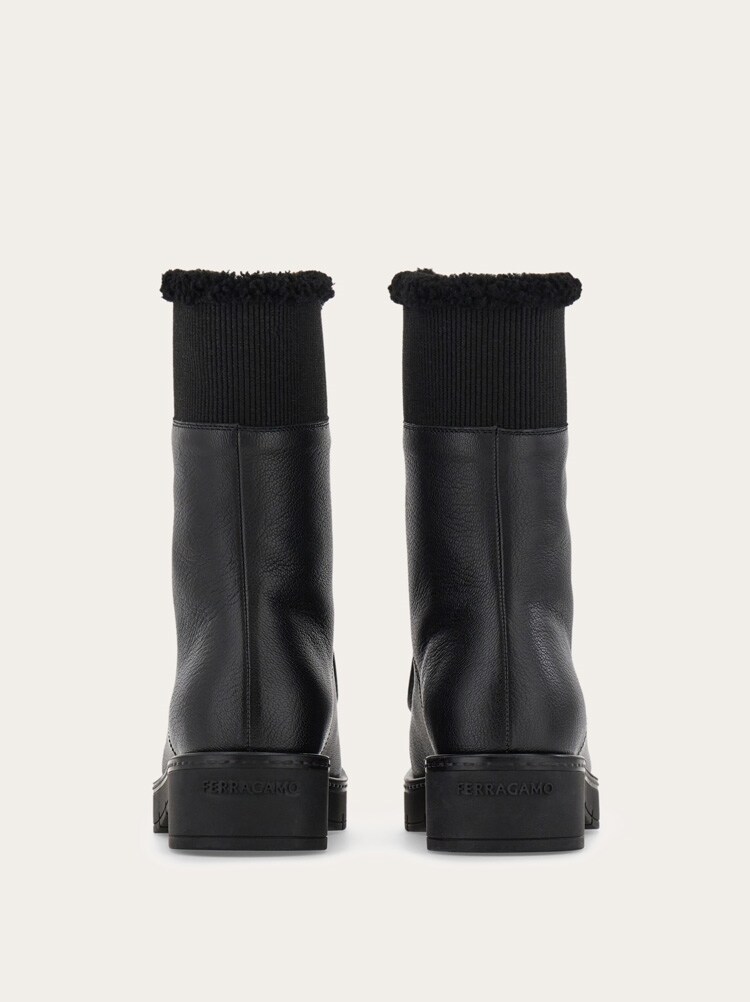 메리노 울 라인드 앵클 부츠 Gallery image 4