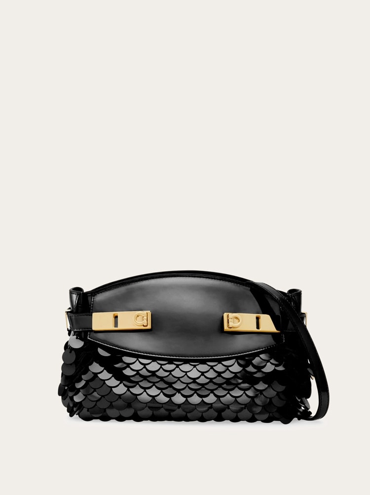 Hug soft crossbody bag with sequins (XS) Gallery image 1