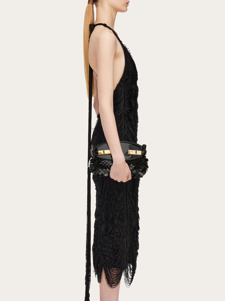 Hug soft crossbody bag with sequins (XS) Gallery image 3