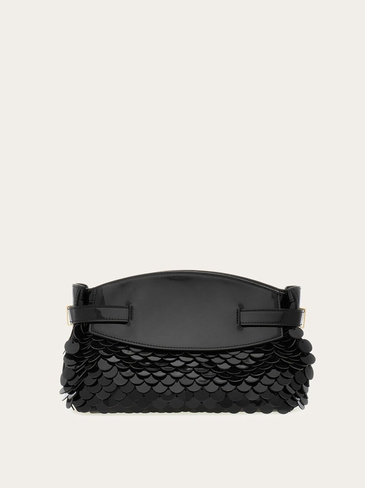 Hug soft crossbody bag with sequins (XS) Gallery image 5