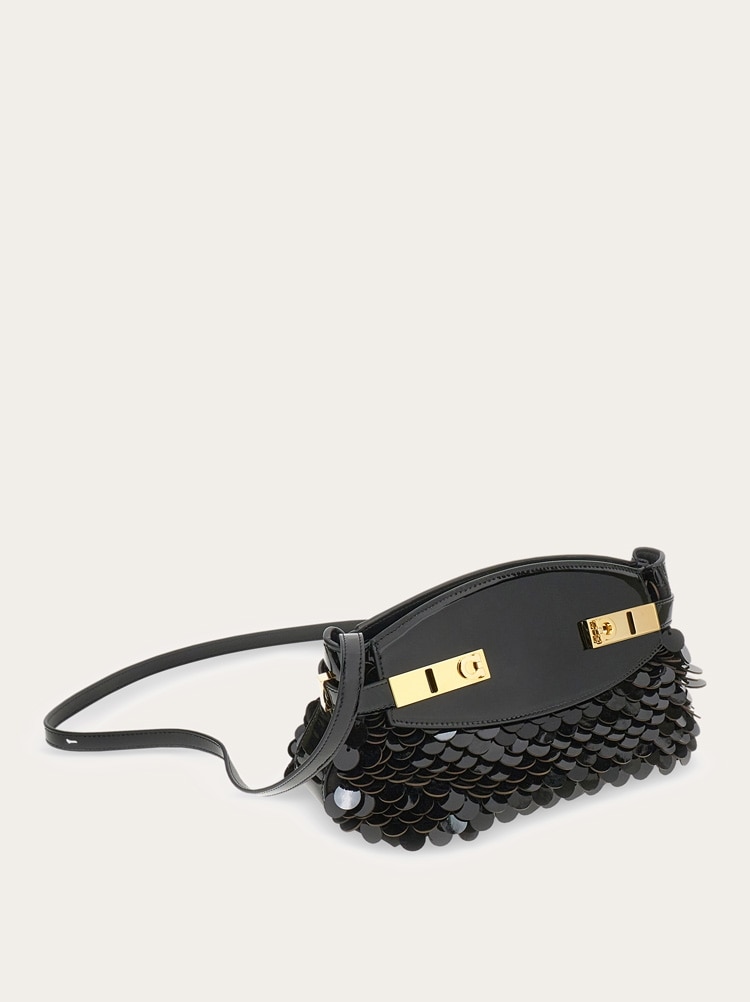 Hug soft crossbody bag with sequins (XS) Gallery image 7