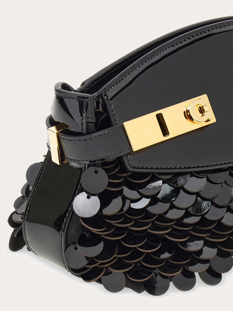 Hug soft crossbody bag with sequins (XS) Gallery image 8