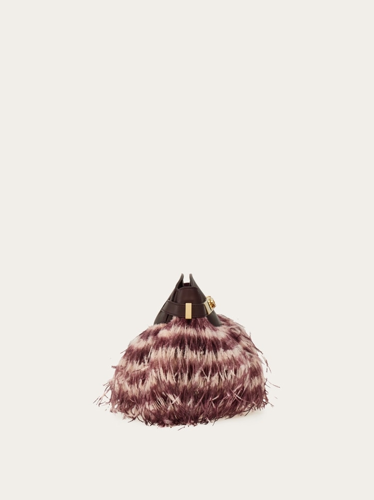 Hug soft crossbody bag with feathers (XS) Gallery image 4