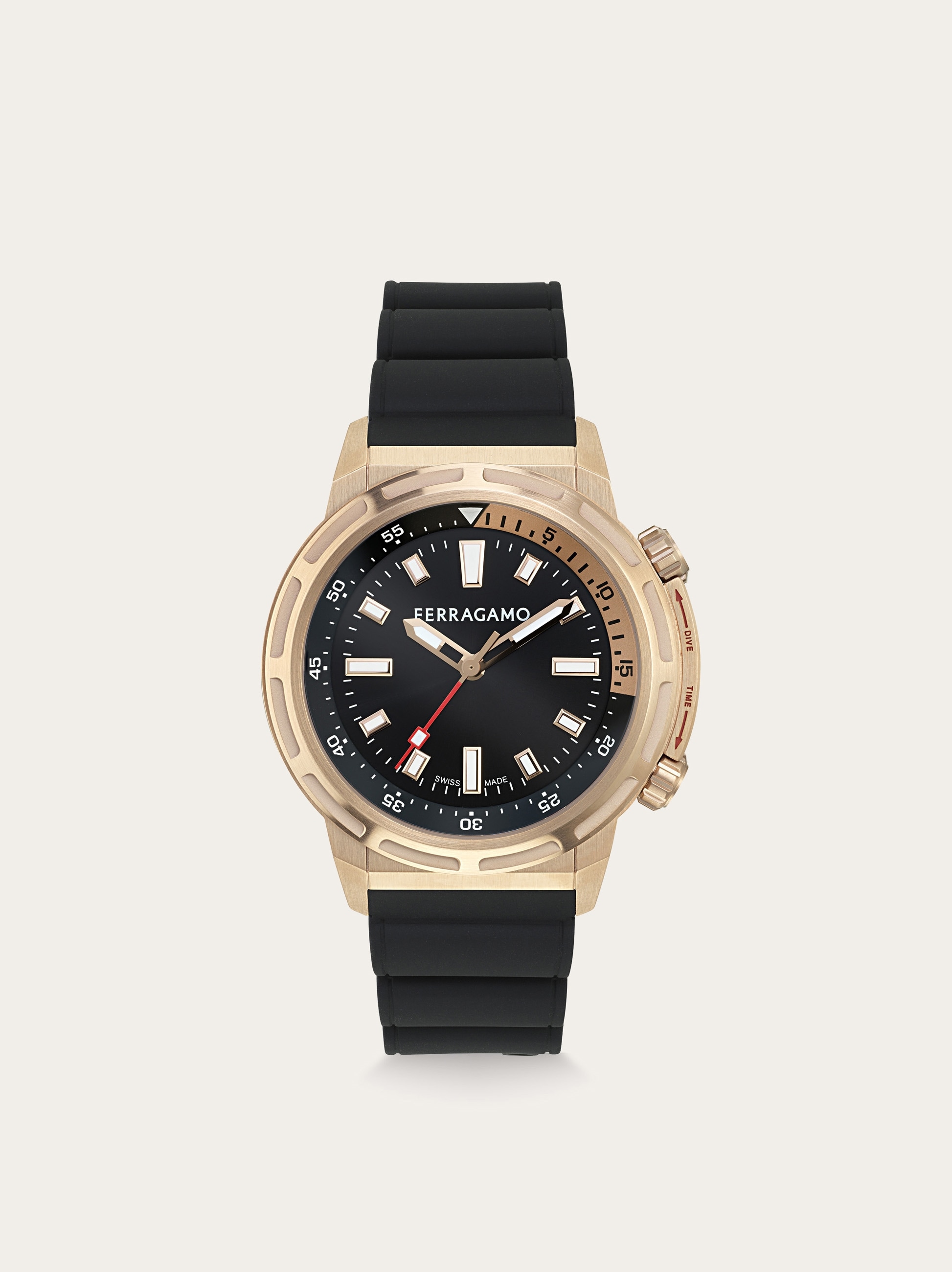 腕時計その他 Ferragamo Rose Gold Case Watch With Calf Leather Strap Salvatore Ferragamo Women's Crystal Quartz Analog Rose Gold
