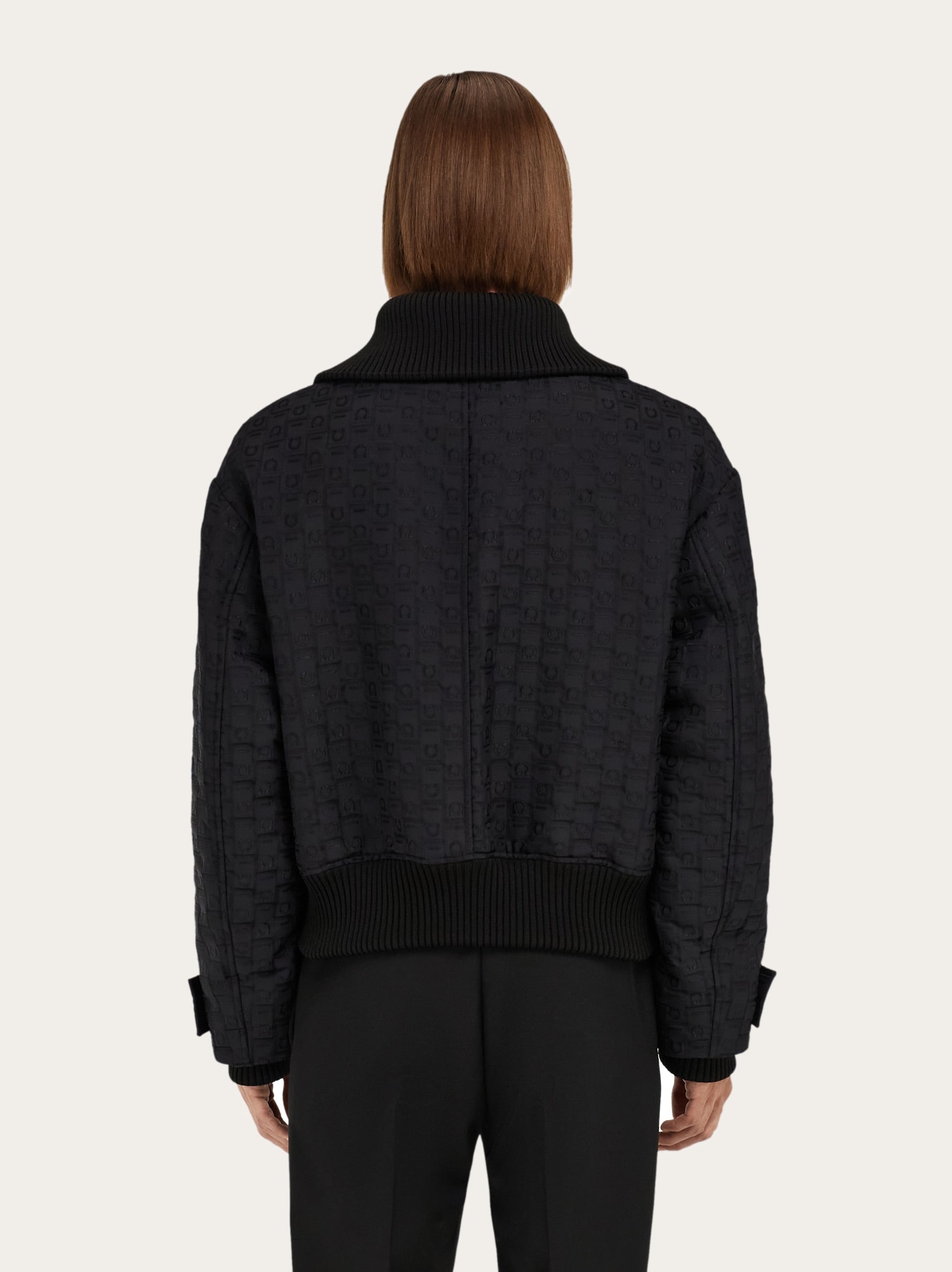 Blouson in Monogram nylon - Men | Ferragamo