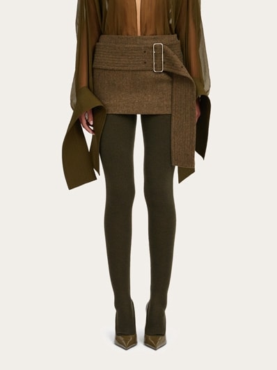スカート FERRAGAMO SKIRT (112900777624 NUDE) Belted skirt - Women | Ferragamo