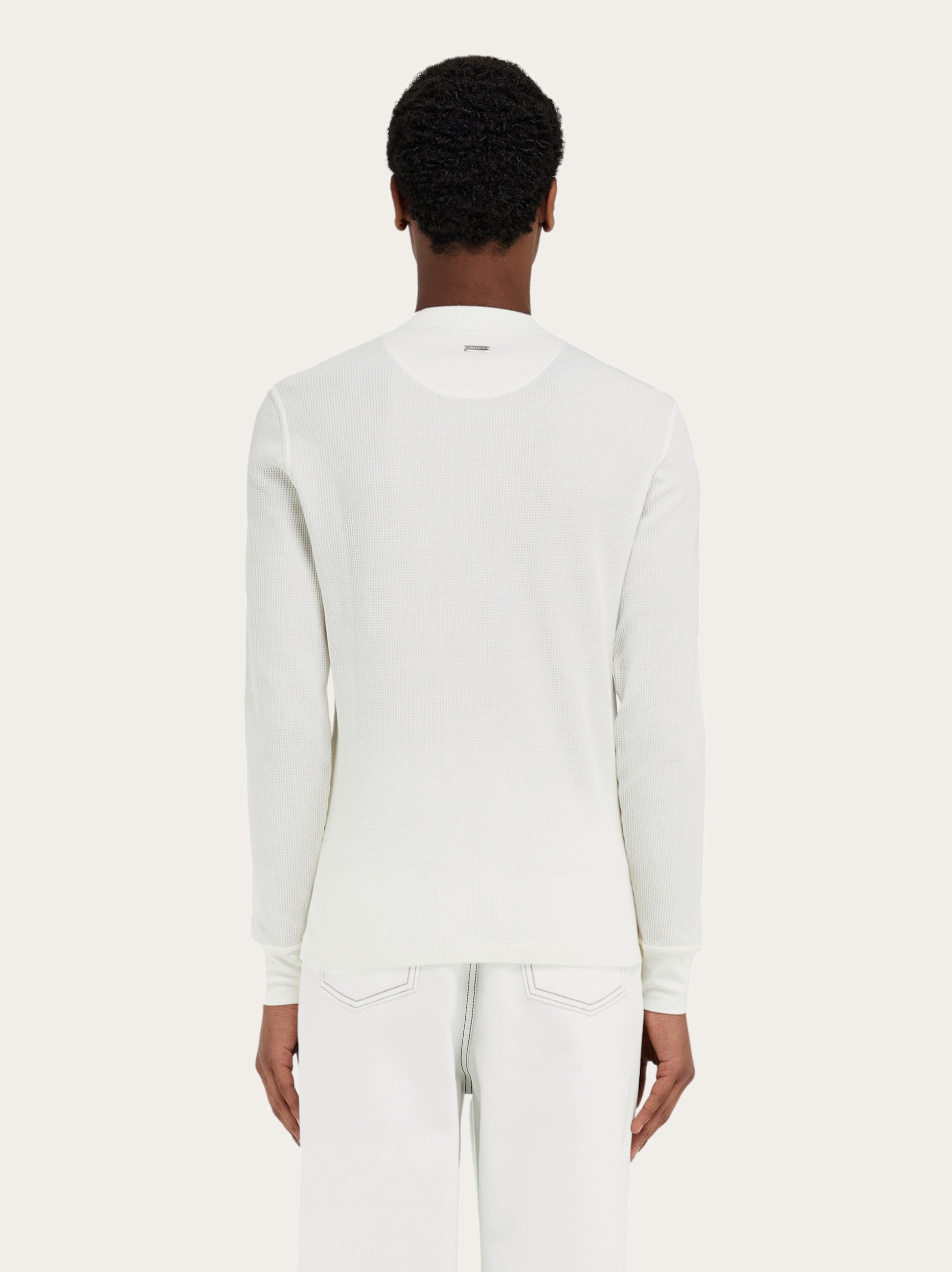 【送料&関税込】Ferragamo Long Sleeve Top Ferragamo Ribbed long-sleeve Top | Blue | FARFETCH AO