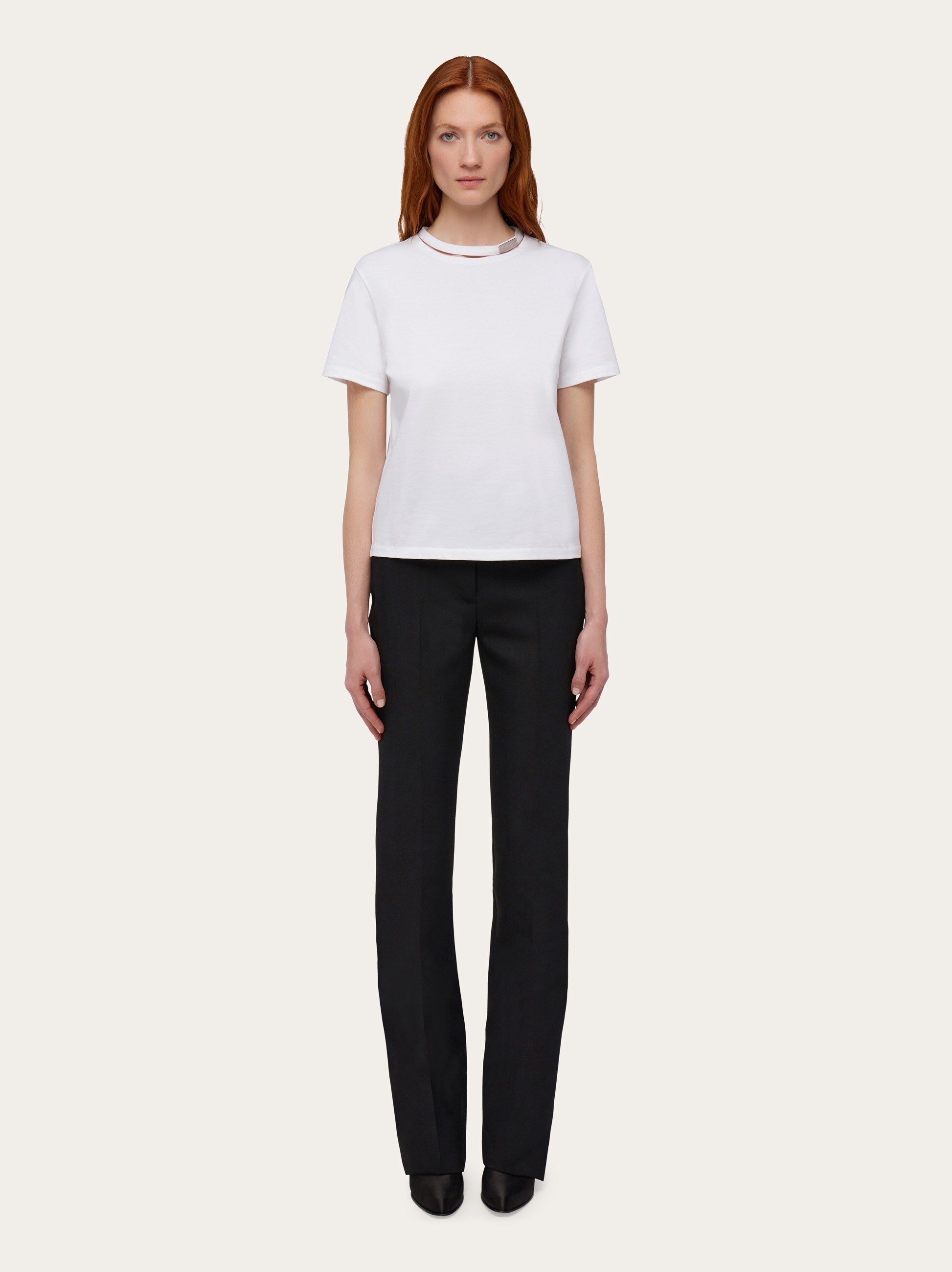 T-shirt with custom tab - Ready to Wear - Women - Salvatore 