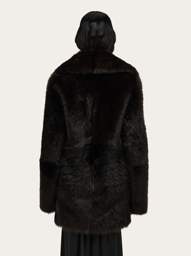 Cappotto corto in shearling Gallery image 3