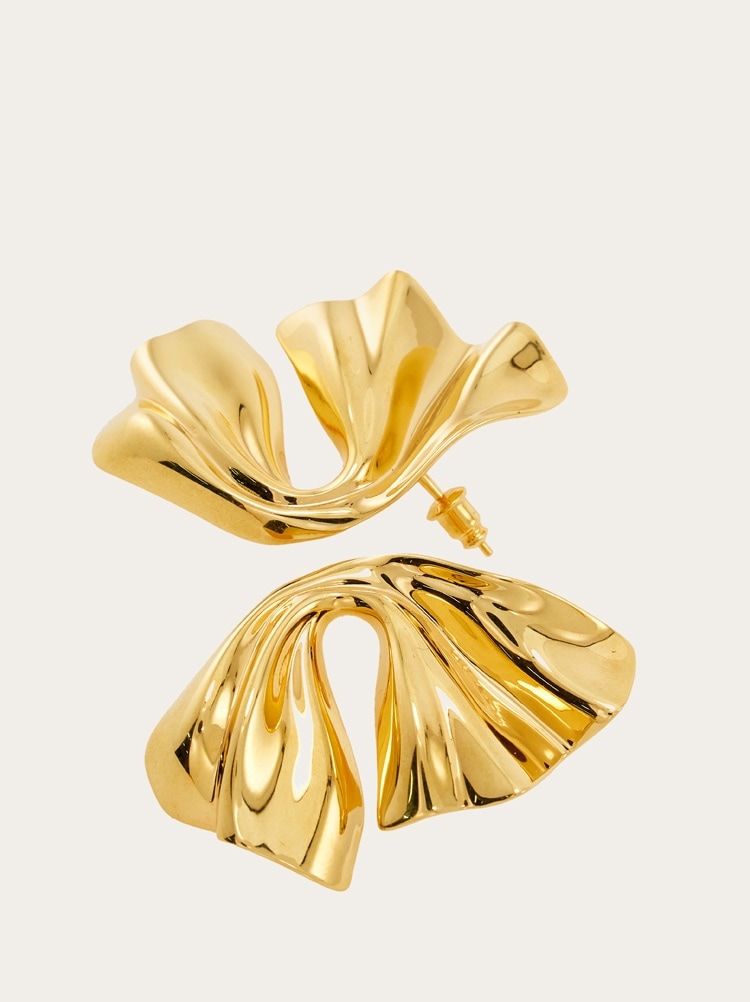 Draped earrings Gallery image 2