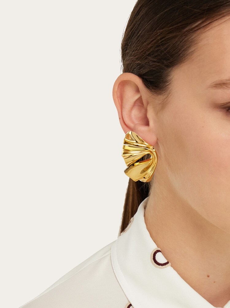 Draped earrings Gallery image 4