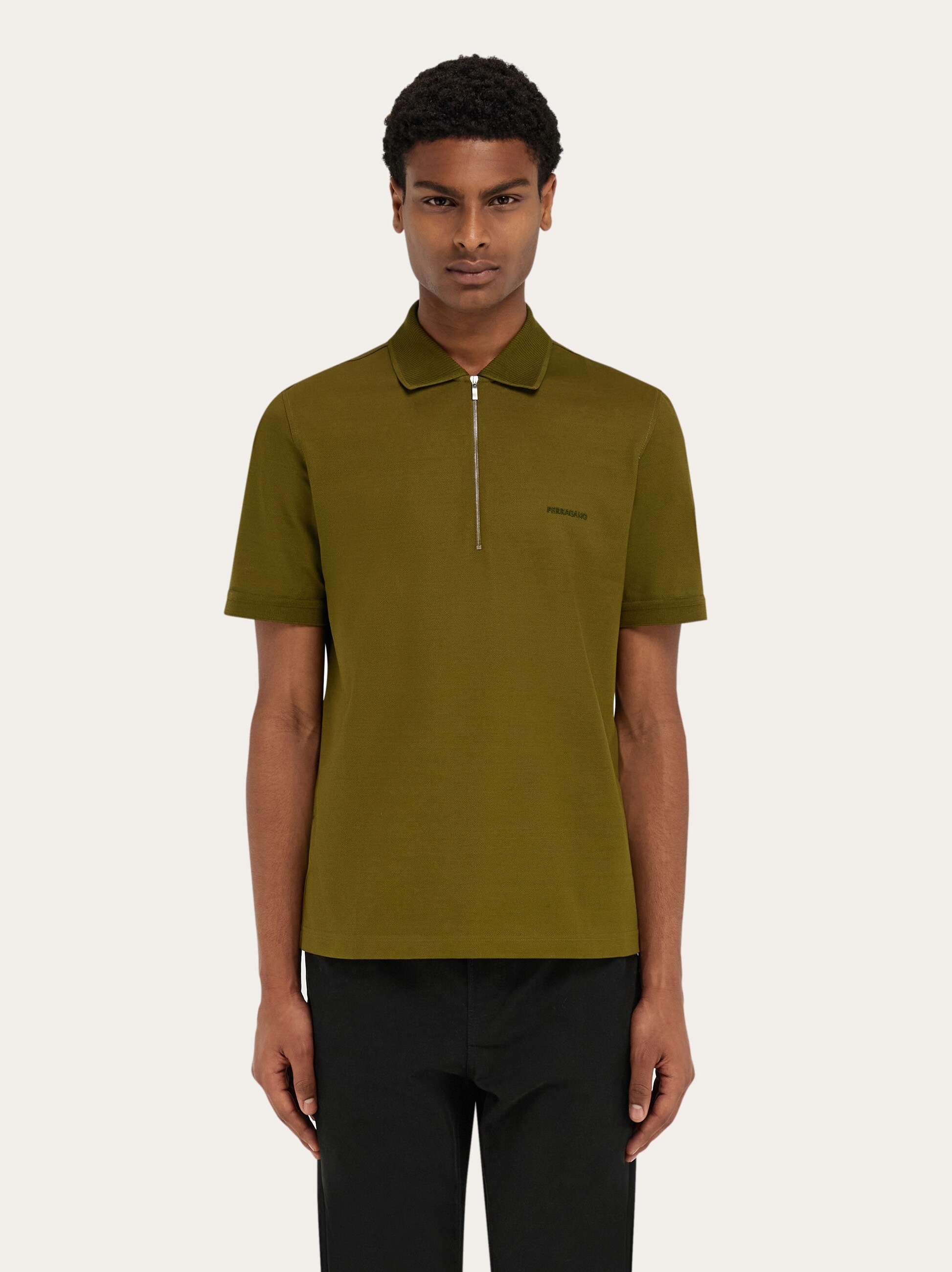 Polo shirt with zip collar - New Arrivals - Highlights - Men 