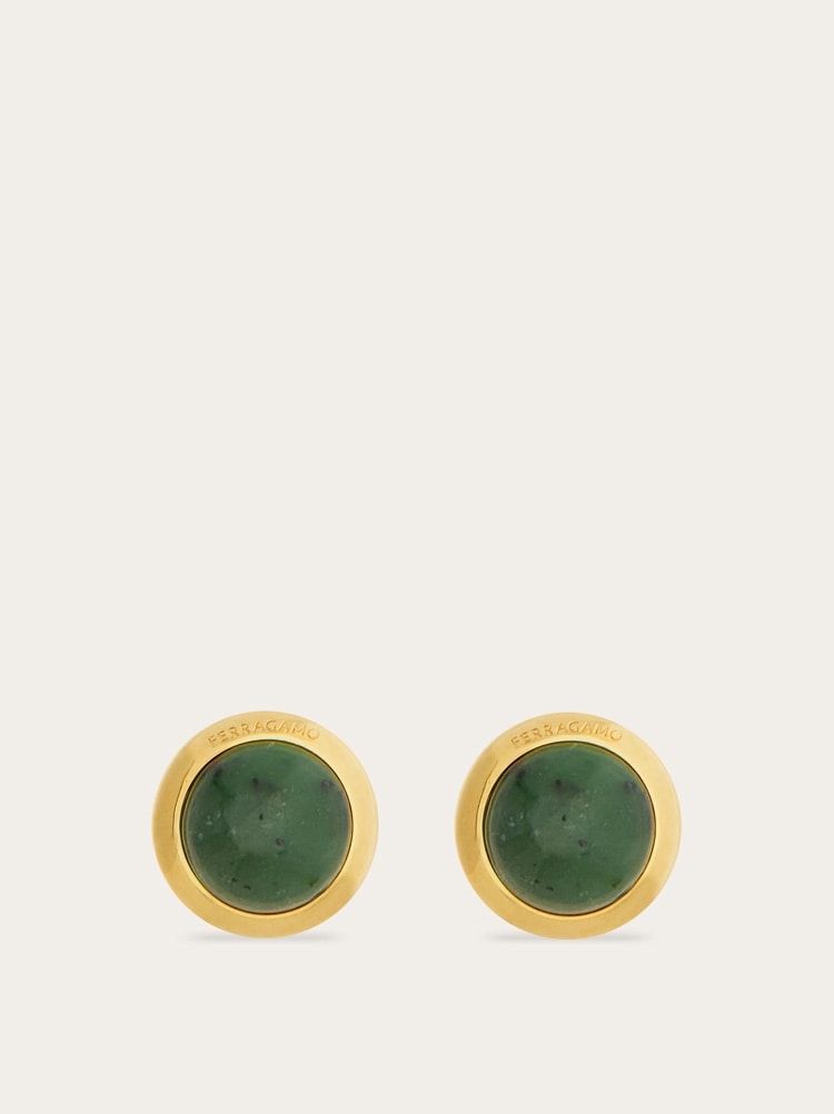 Earrings with semi-precious stone Gallery image 1