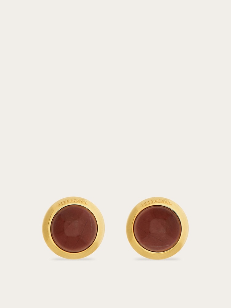 Earrings with semi-precious stone Gallery image 1
